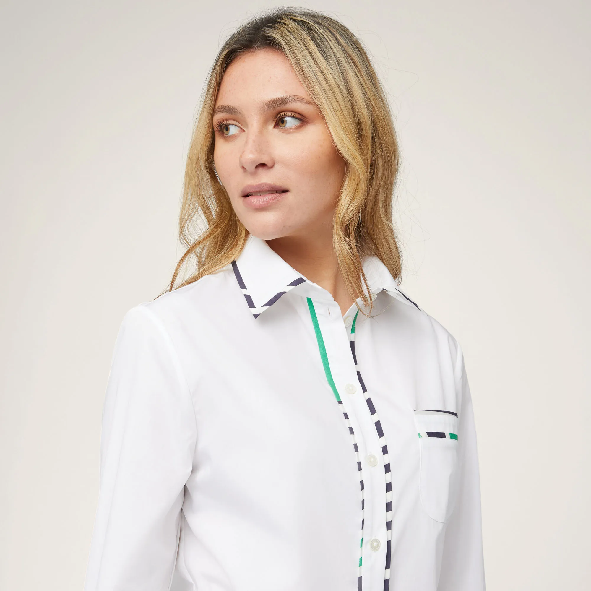 Camicia Con Dettagli Fantasia