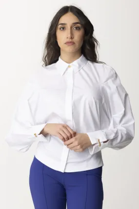 Camicia con dettagli gold Bianco