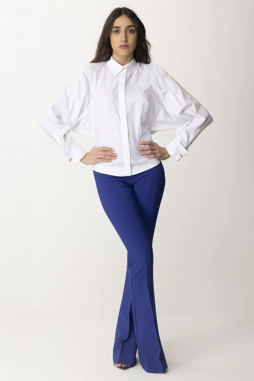 Camicia con dettagli gold Bianco