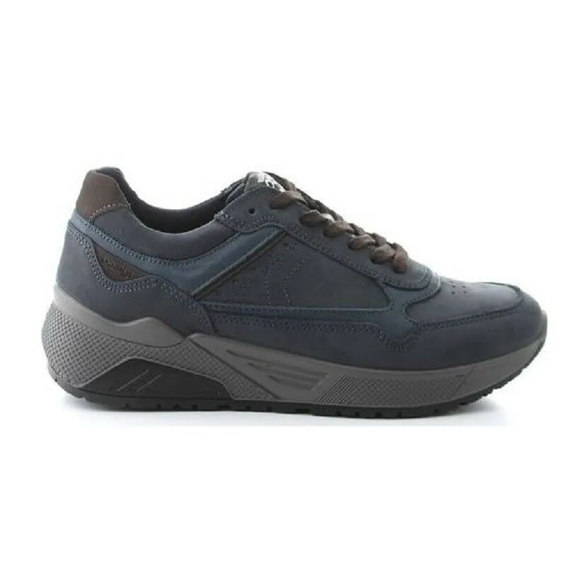 IGI&CO - Art. 4136322 - sneakers uomo colore blu- tessuto pelle