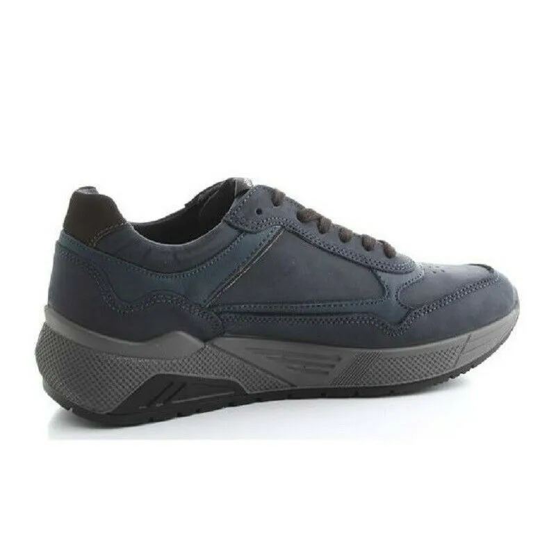 IGI&CO - Art. 4136322 - sneakers uomo colore blu- tessuto pelle