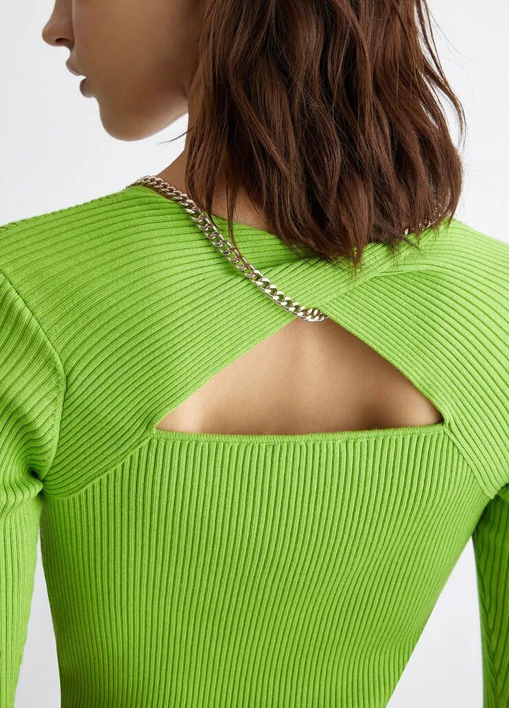 Maglia con catena logata liu jo