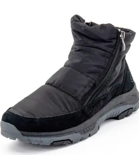 Nuovi stivali da neve caldi in cashmere invernale Stivali freddi con doppia cerniera blu Scarpe invernali impermeabili Scarpe da