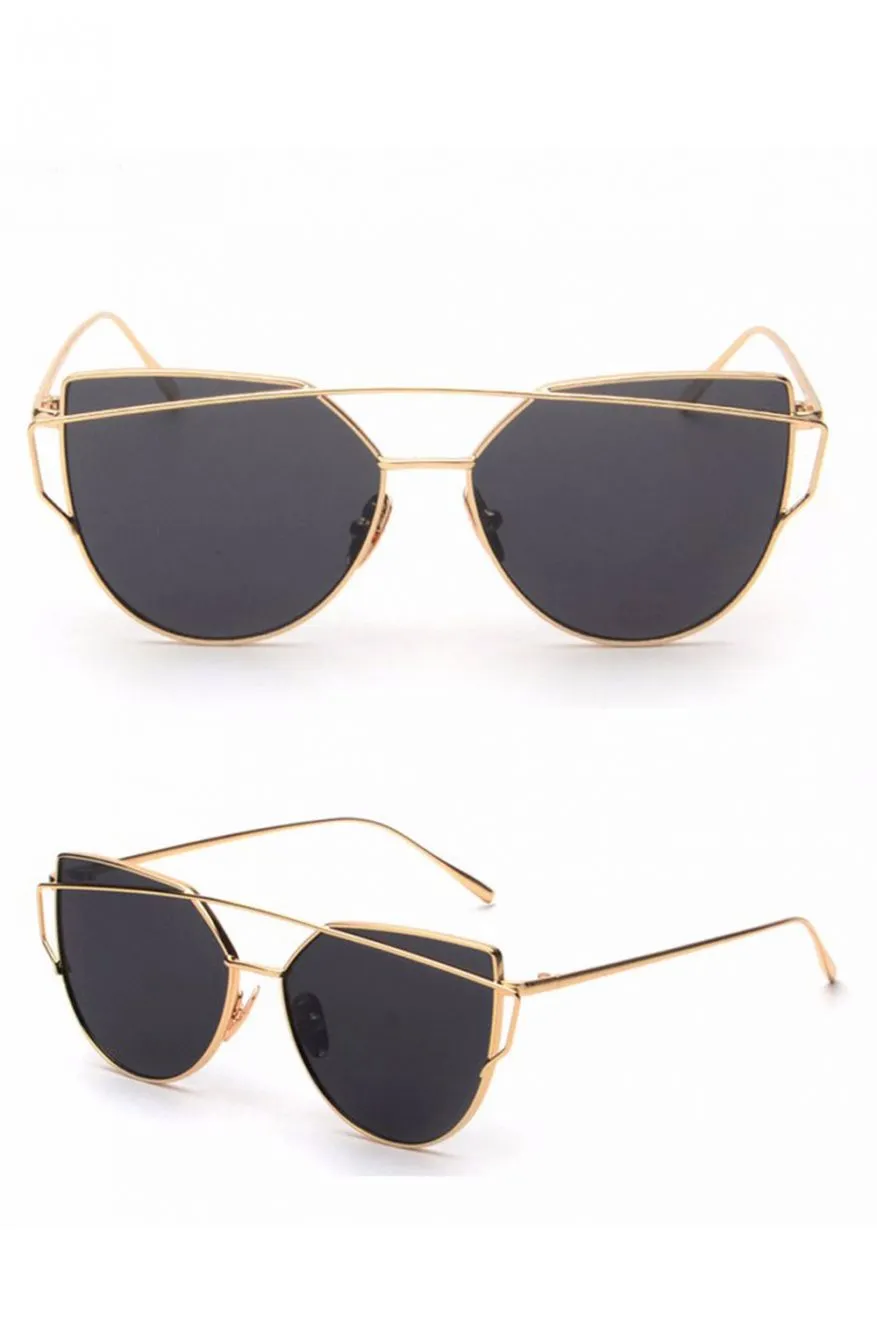 Occhiali da sole metallici - Oro/Nero