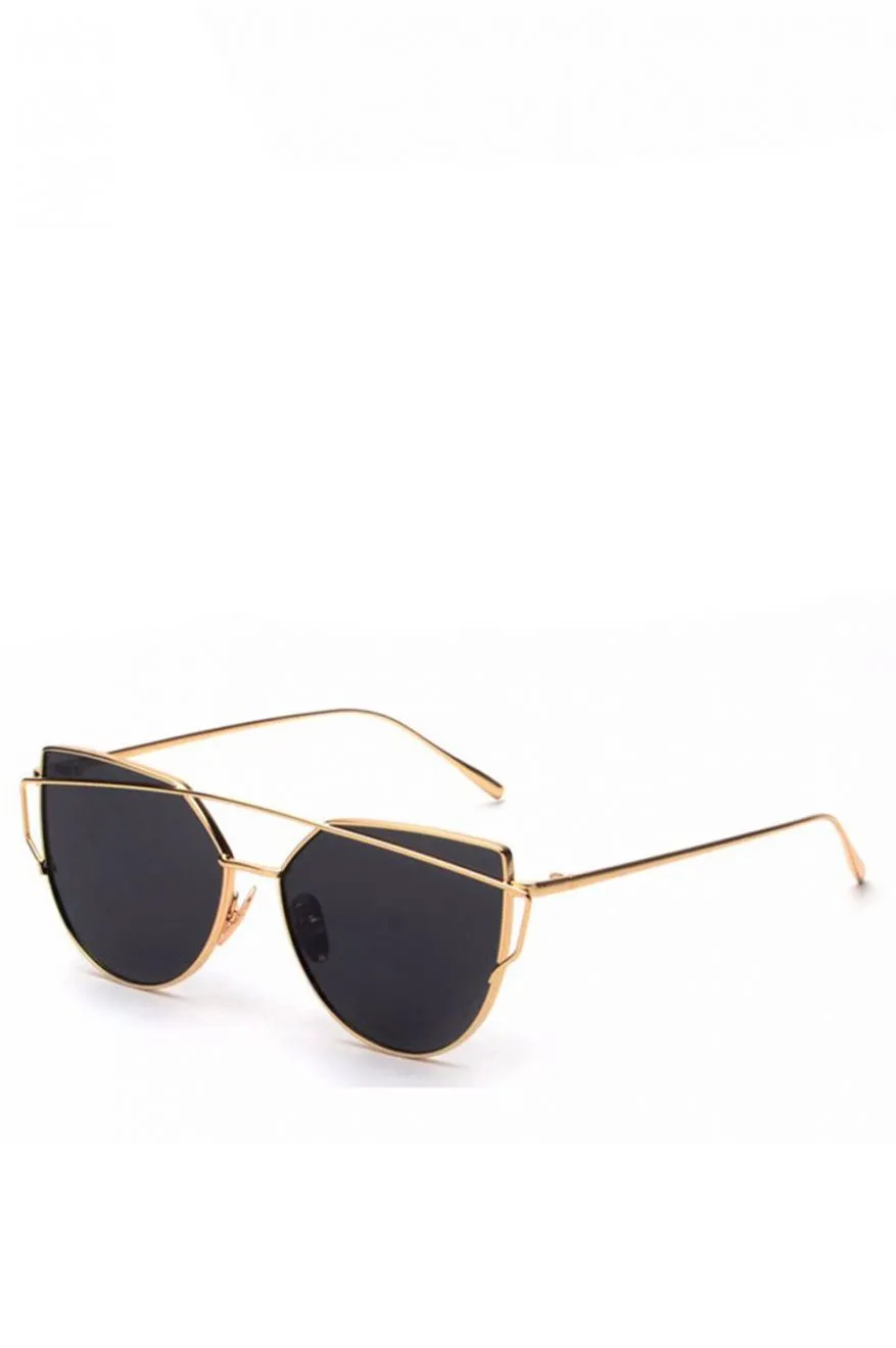 Occhiali da sole metallici - Oro/Nero