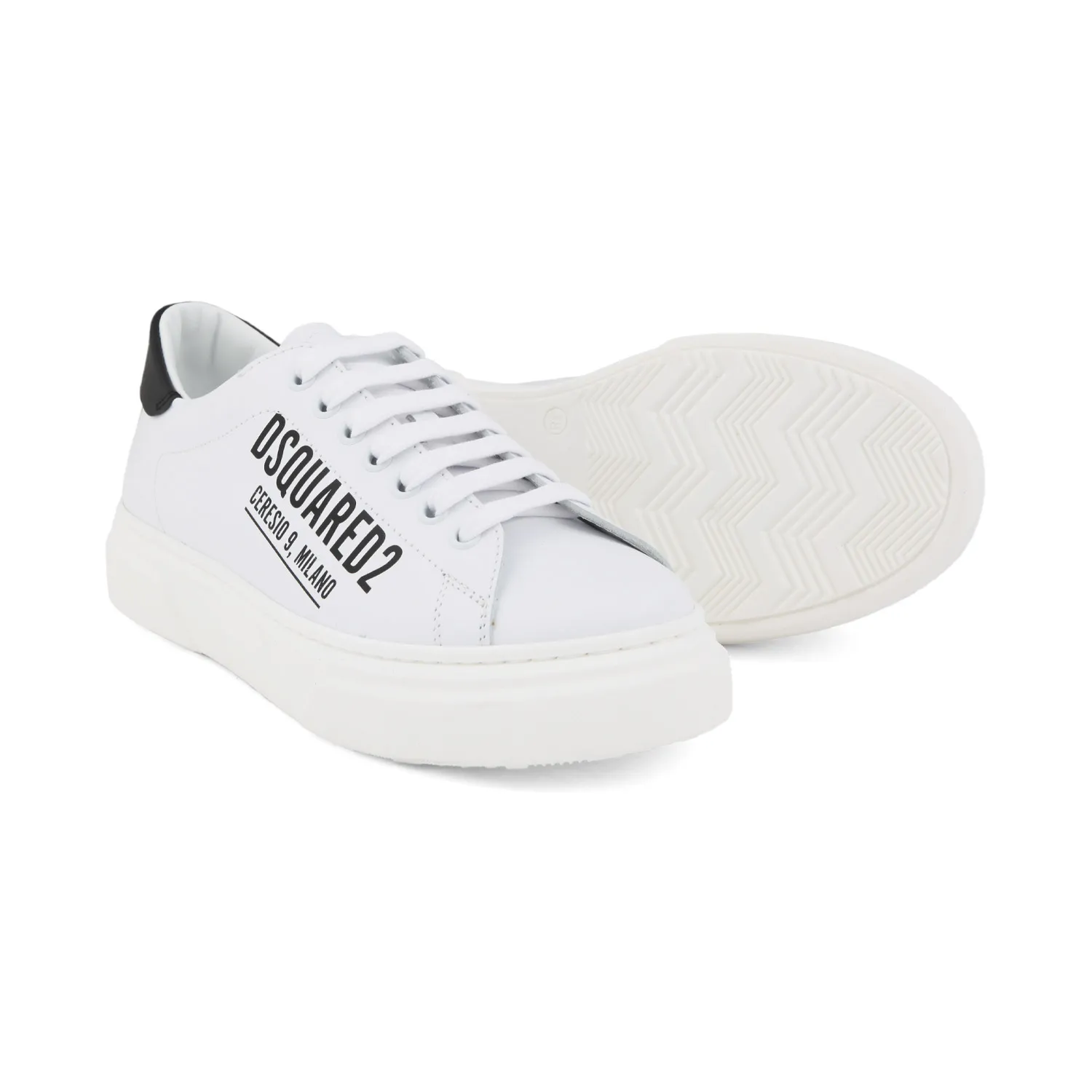 Sneaker Unisex Bianca Con Dettagli Neri