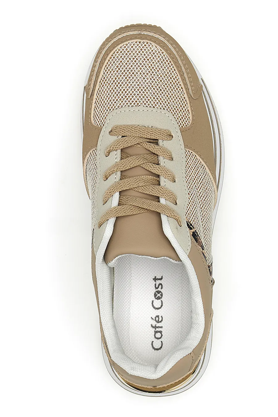 Sneakers Beige Con Dettagli Animalier Cafe' Cost 230