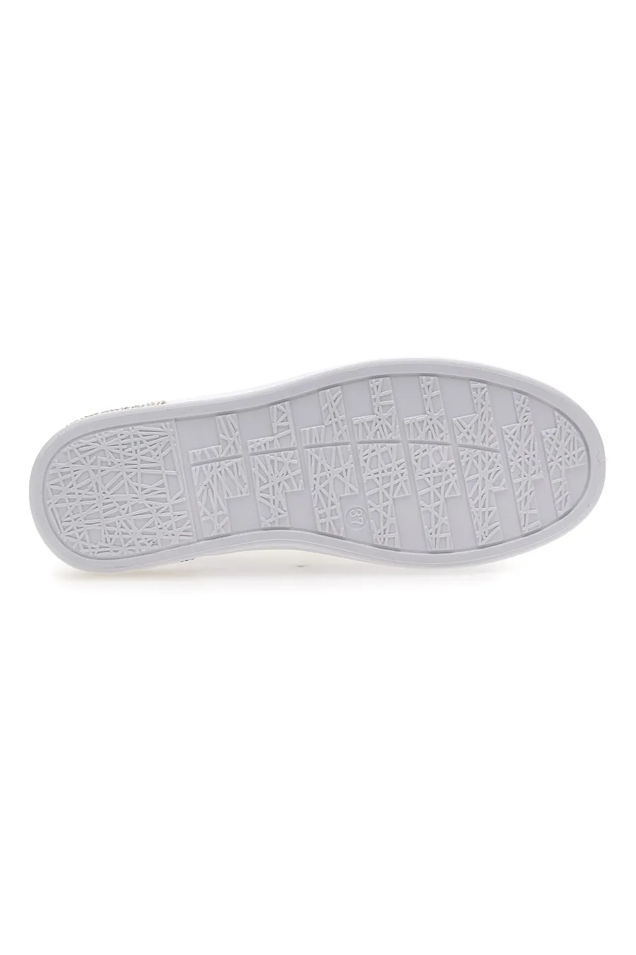 Sneakers Bianche Con Dettagli Dorati Prima Riga 460