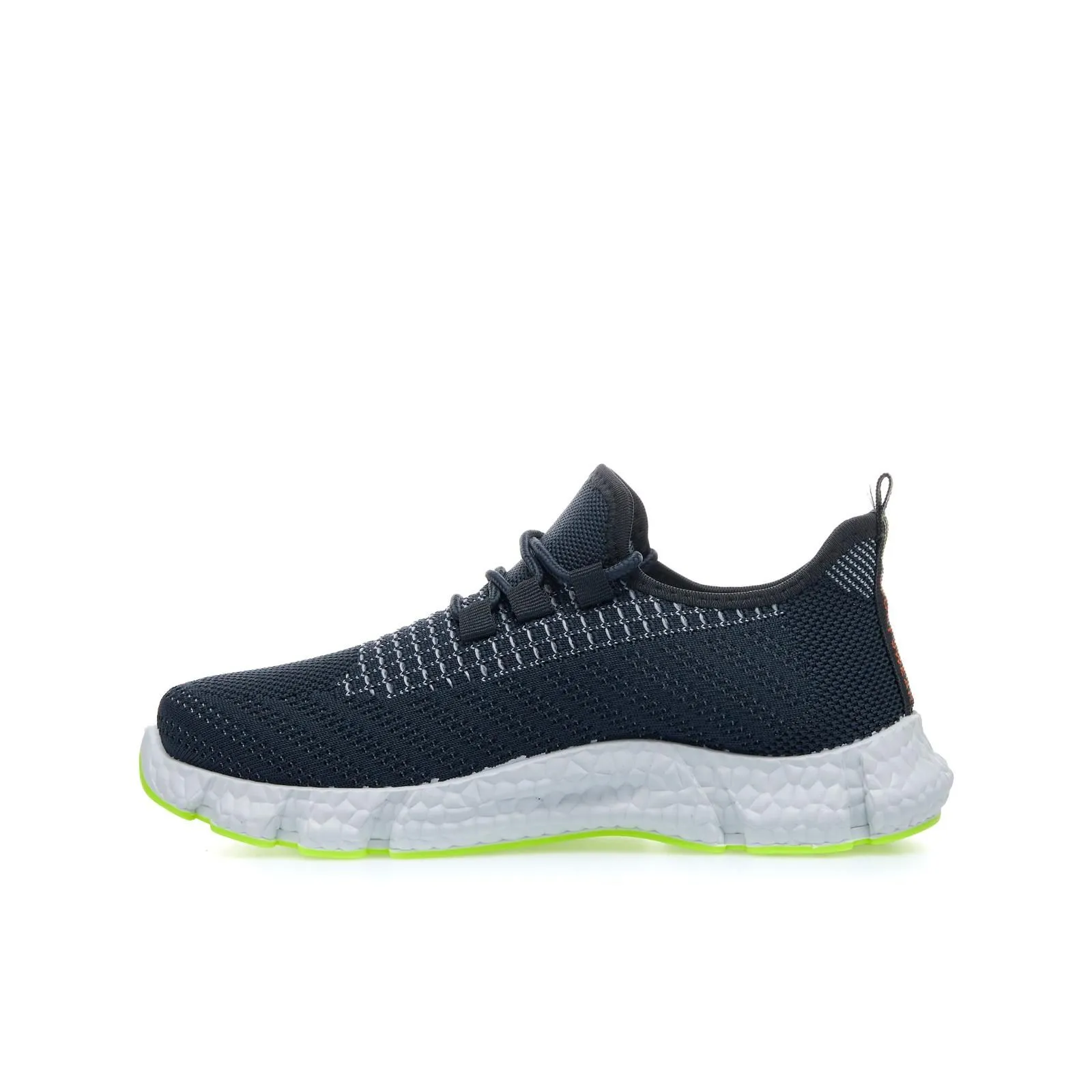 Sneakers blu con dettagli fluo