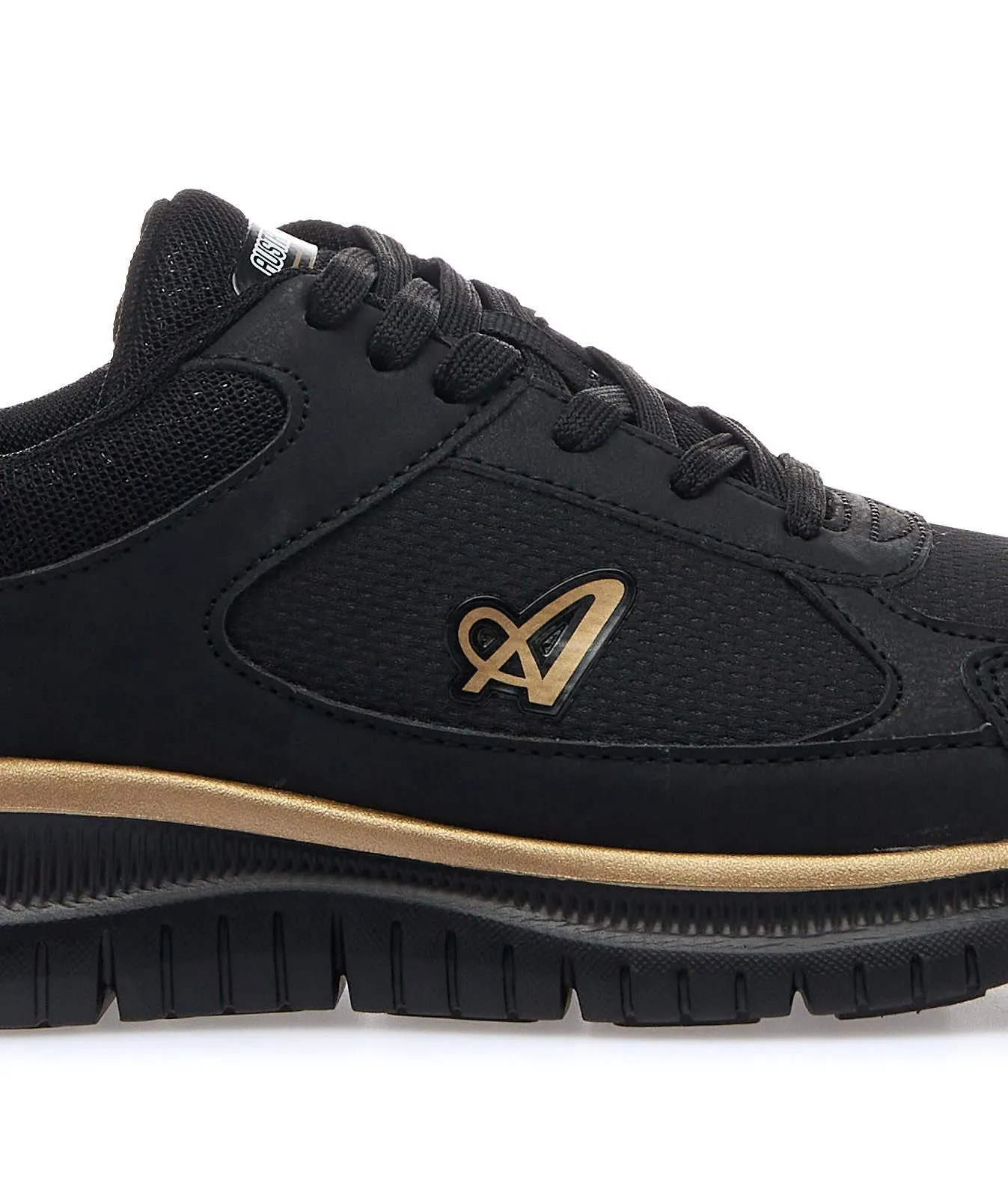 Sneakers da running nere AM 508 con dettagli oro